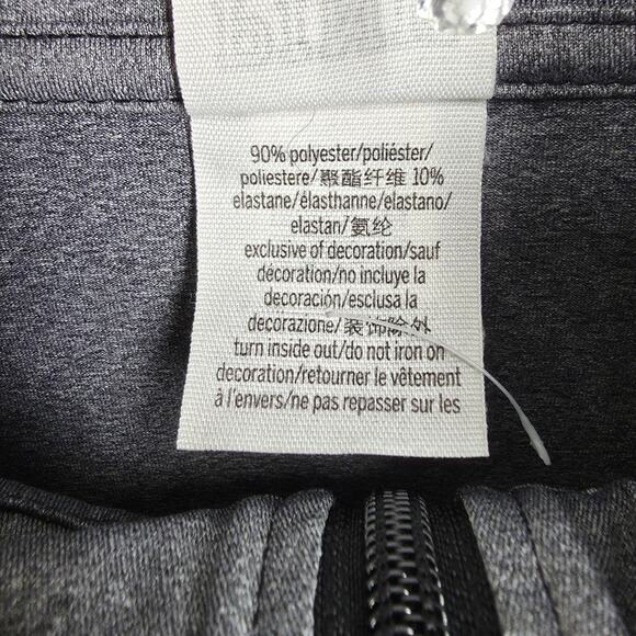 PINK WOMEN'S GRAY HALF ZIP-UP ACTIVE SWEATSHIRT TOP SIZE XS , SLEEVE THUMBHOLES - Picture 7 of 9